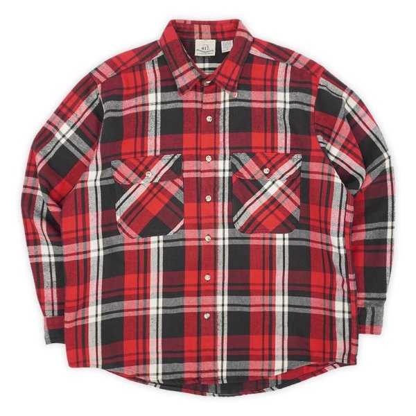 画像1: 90's VAN HEUSEN ヘビーネルシャツ "US COMPONENTS" (1)