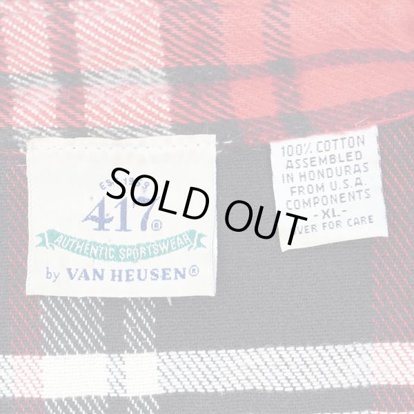 画像2: 90's VAN HEUSEN ヘビーネルシャツ "US COMPONENTS" (2)