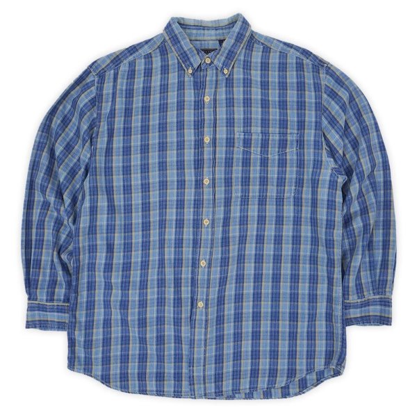 画像1: 90's BASIC EDITIONS フランネル ボタンダウンシャツ (1)