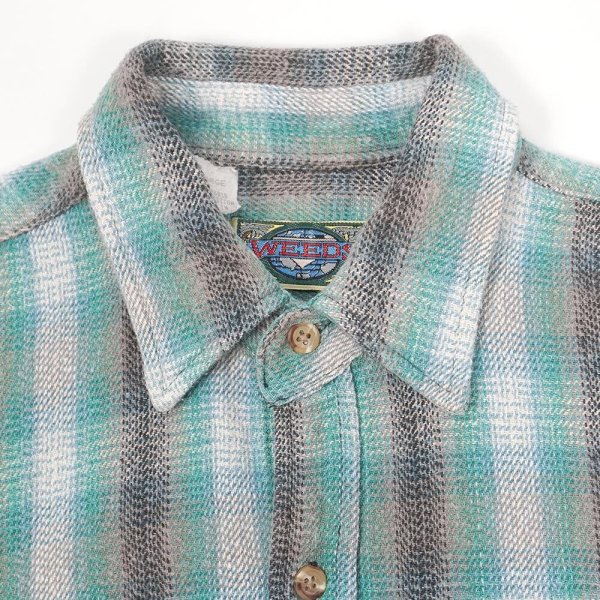 画像3: 90's WEEDS ヘビーネルシャツ "Ombre Plaid" (3)