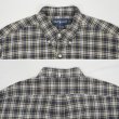 画像3: 90's Polo Ralph Lauren S/S ボタンダウンシャツ “GREGGOR / Navy Plaid” (3)