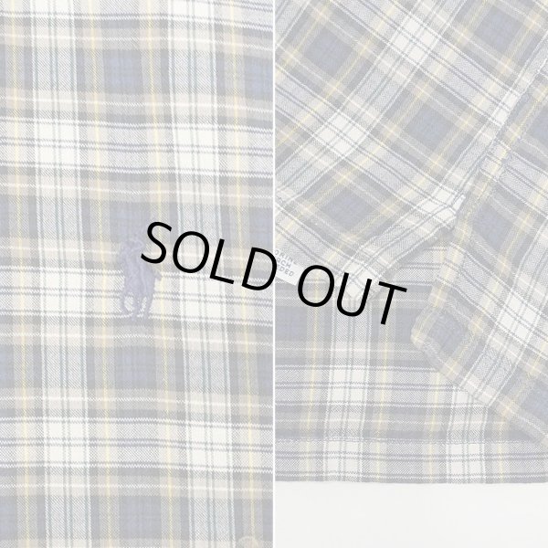 画像4: 90's Polo Ralph Lauren S/S ボタンダウンシャツ “GREGGOR / Navy Plaid” (4)