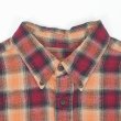 画像3: 90-00's ST.JOHN'S BAY フランネルボタンダウンシャツ "Red×Orange Ombre Plaid" (3)