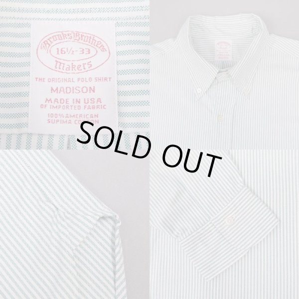 画像3: Brooks Brothers ストライプ柄 マチ付きボタンダウンシャツ “DEADSTOCK / MADE IN USA” (3)