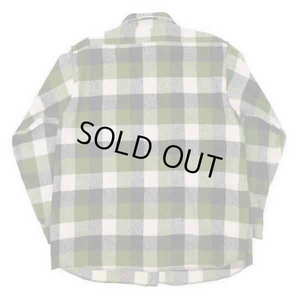 画像2: 70's FROST PROOF ブロックチェック柄 ウールシャツ (2)