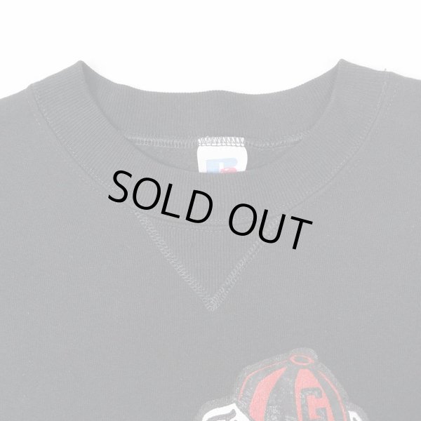 画像3: 80's RUSSELL カレッジプリント スウェット "BLACK / MADE IN USA" (3)