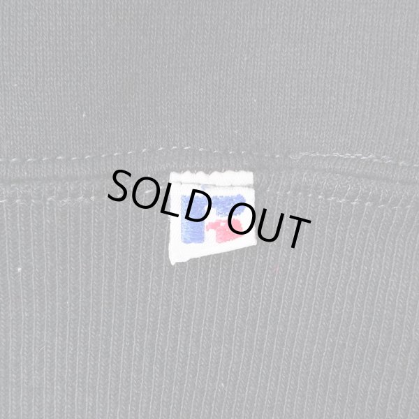 画像4: 80's RUSSELL カレッジプリント スウェット "BLACK / MADE IN USA" (4)