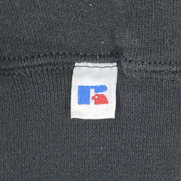 画像4: 90-00's RUSSELL 前V ブランクスウェット "BLACK" (4)