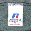 画像2: 00's RUSSELL 前V ブランクスウェット "FADE GREEN" (2)