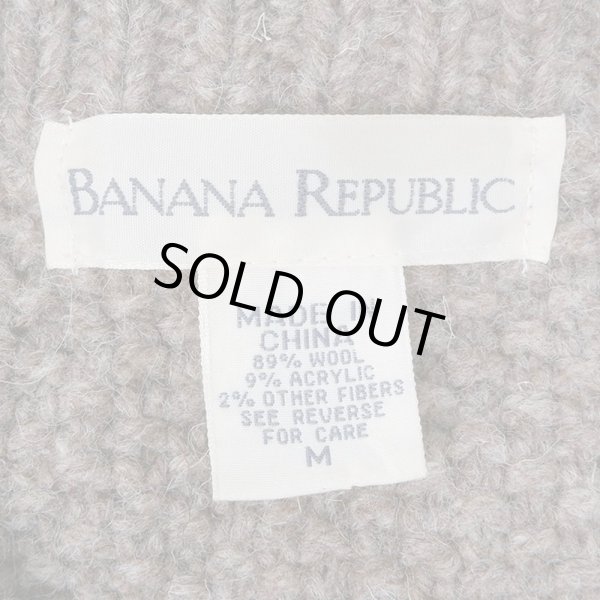 画像3: 90's Banana Republic ノルディック柄 ローゲージ ウールニット (3)