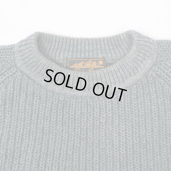 画像3: 80's Eddie Bauer ローゲージ コットンリブニット "黒タグ" (3)