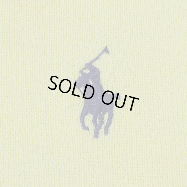 画像3: 90's Polo Ralph Lauren コットンニット "Yellow" (3)