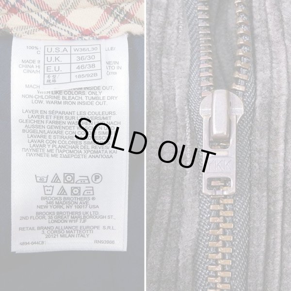 画像4: 00's Brooks Brothers 太畝コーデュロイパンツ "HUDSON / W36 L30" (4)