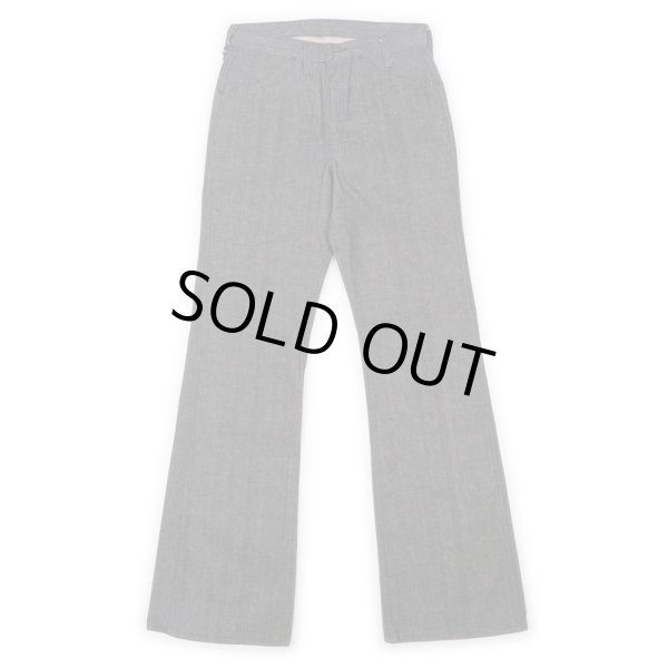 画像2: 70's bare kat 先染め ブラックデニムパンツ "DEADSTOCK" (2)