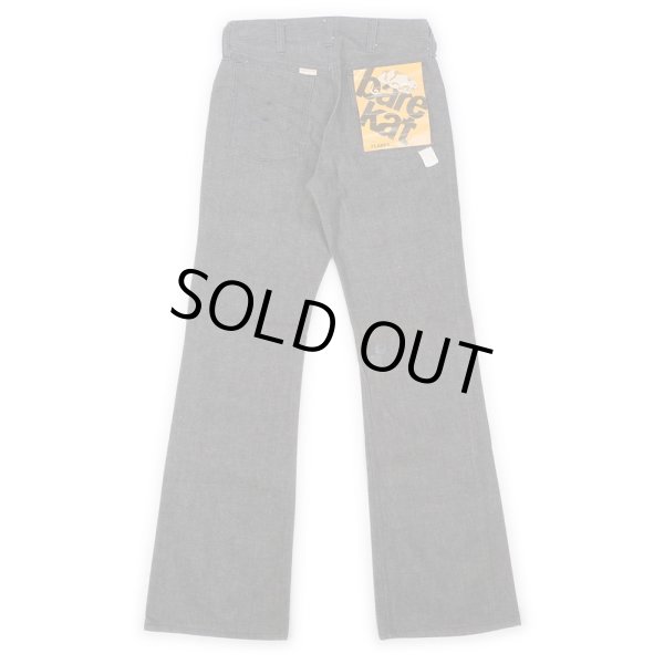 画像3: 70's bare kat 先染め ブラックデニムパンツ "DEADSTOCK" (3)