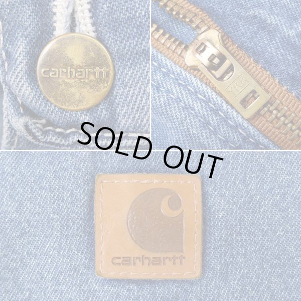 画像4: 00's Carhartt デニムペインターパンツ (4)