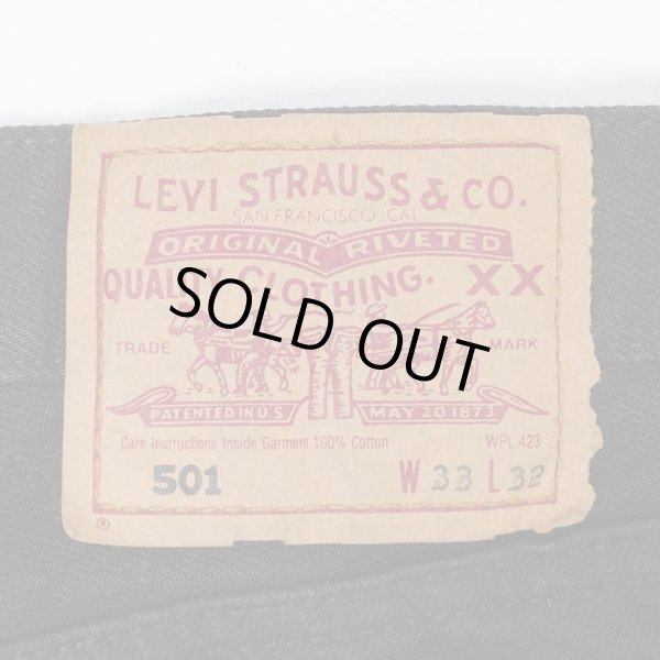 画像3: Early 00's Euro Levi's 501 ブラックデニムパンツ "W33 L32" (3)