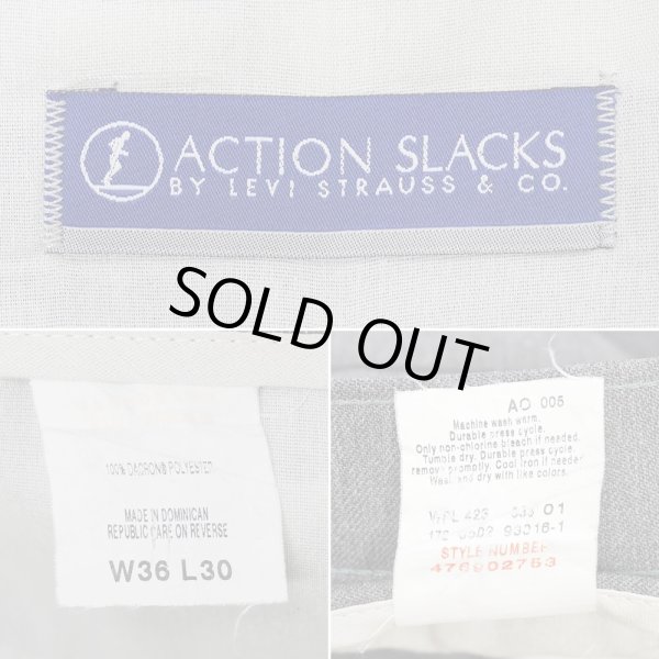 画像4: 00's Levi's アクションスラックス "CHACOAL HEATHER" (4)