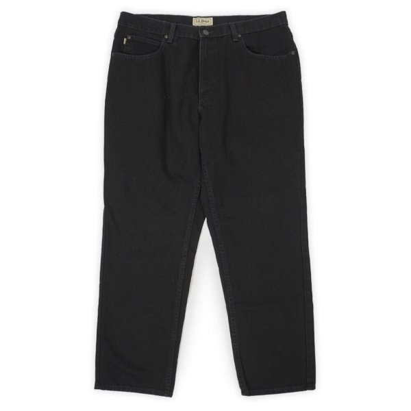 画像1: 00's L.L.Bean ブラックデニムパンツ "W36 L29" (1)