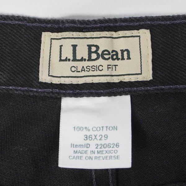 画像3: 00's L.L.Bean ブラックデニムパンツ "W36 L29" (3)