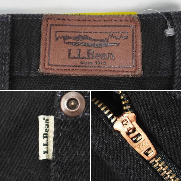 画像4: 00's L.L.Bean ブラックデニムパンツ "W36 L29" (4)