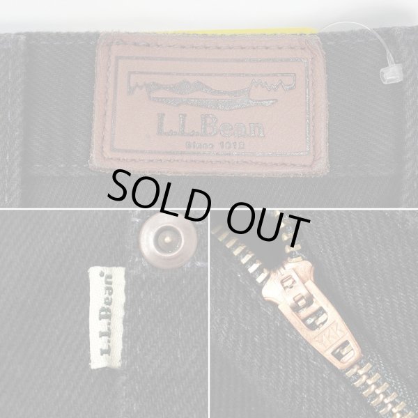 画像4: 00's L.L.Bean ブラックデニムパンツ "W36 L29" (4)