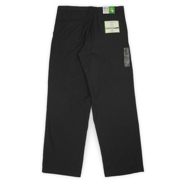 画像2: 00's DOCKERS 2タック ポリエステルトラウザー "BLACK / DEADSTOCK" (2)