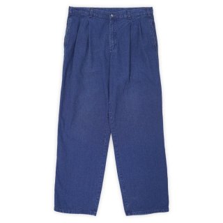 00s USA古着 ドッカーズ デニムトラウザーズ 36インチ vintage DOCKERS 2タック ブラックデニムトラウザー - used&vintage box Hi-smile