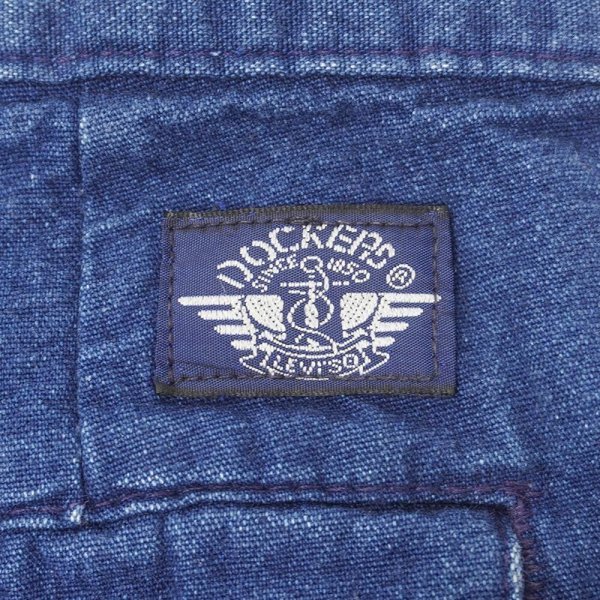 画像3: Early 90's DOCKERS 2タック デニムトラウザー "Dark Indigo" (3)