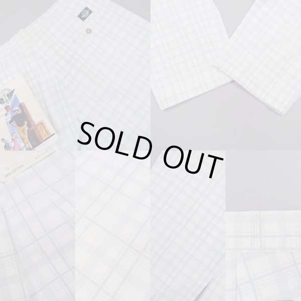 画像5: 90's Dockers チェック柄 2タック コットントラウザー “DEADSTOCK” (5)