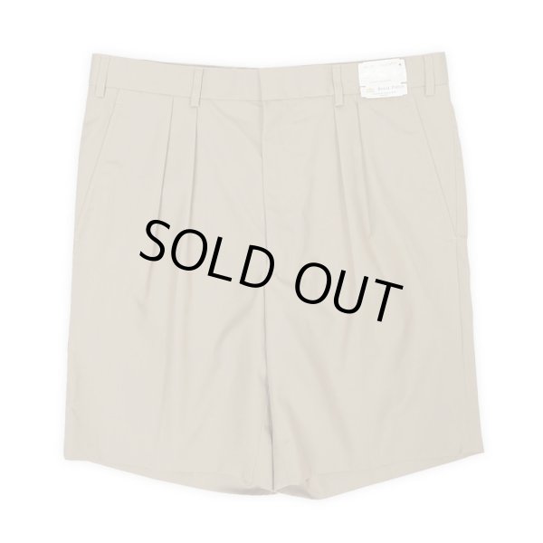 画像1: 00's ROYAL POPLIN 2タック ポプリンショーツ "DEADSTOCK" (1)