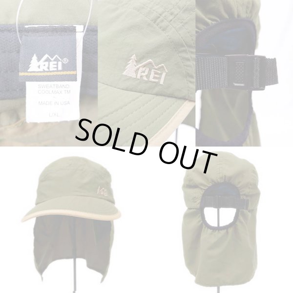 画像3: 90-00's REI Sun Shade CAP "OLIVE / MADE IN USA" (3)