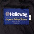 画像3: 90's Holloway レザー切り替えスタジャン  "ALL BLACK / MADE IN USA" (3)