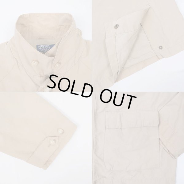 画像4: 90's Polo Ralph Lauren コットン×ナイロン ハーフコート (4)