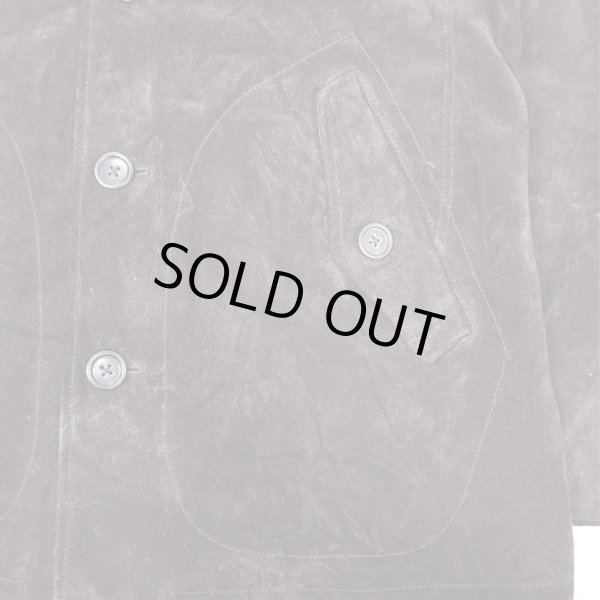 画像4: 00's Banana Republic スウェードレザー ハーフコート (4)