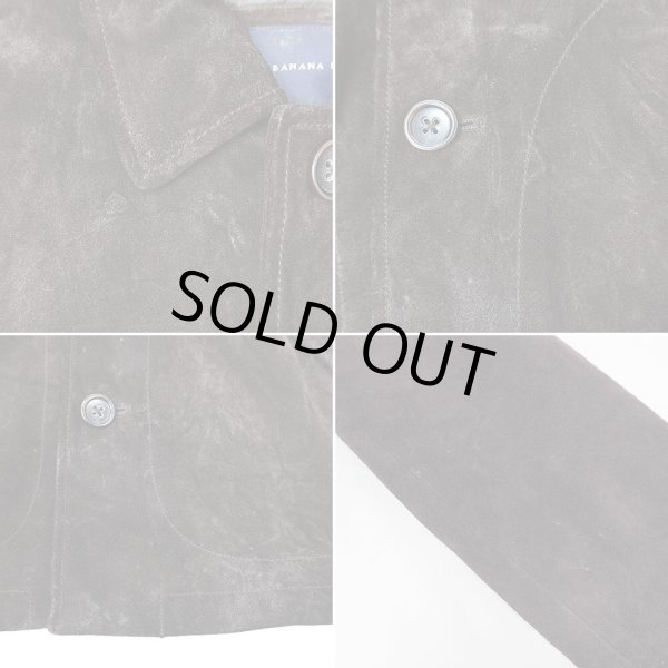 画像5: 00's Banana Republic スウェードレザー ハーフコート (5)