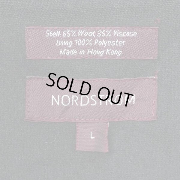 画像2: 00's NORDSTROM ウールハリントンジャケット "BLACK" (2)