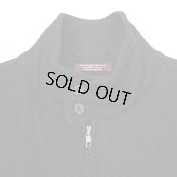 画像3: 00's NORDSTROM ウールハリントンジャケット "BLACK" (3)