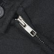 画像4: 00's NORDSTROM ウールハリントンジャケット "BLACK" (4)