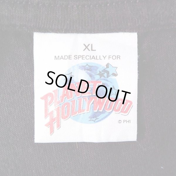 画像2: 90's PLANET HOLLYWOOD ロゴプリント Tシャツ (2)