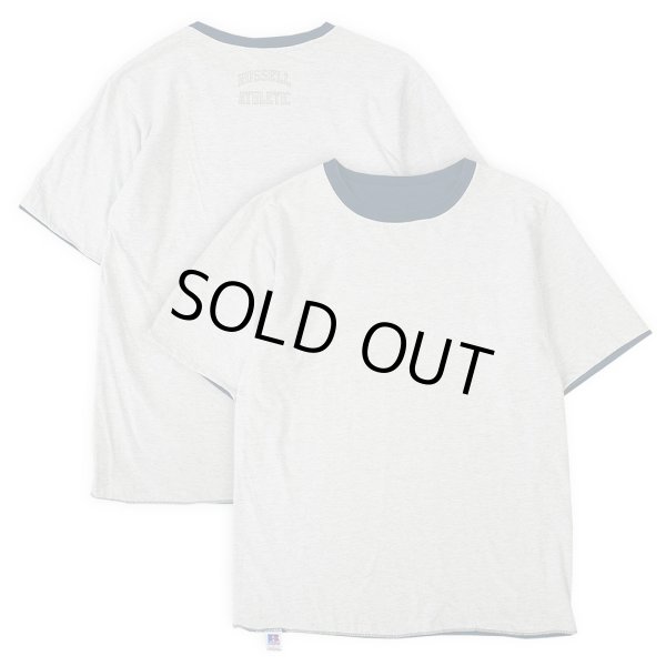 画像2: 90's RUSSELL W-FACE ロゴプリントTシャツ "MADE IN USA" (2)