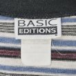 画像2: 90's BASIC EDITIONS ヘンリーネック マルチボーダーTシャツ (2)