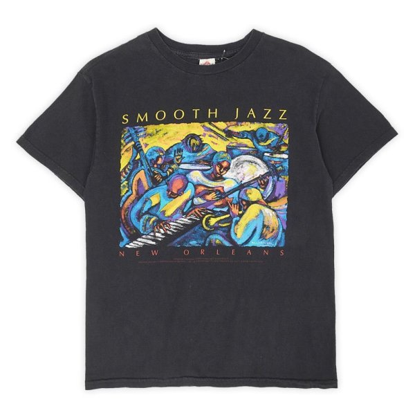 画像1: 00's Morgaret Slade Kelley "SMOOTH JAZZ" プリントTシャツ (1)