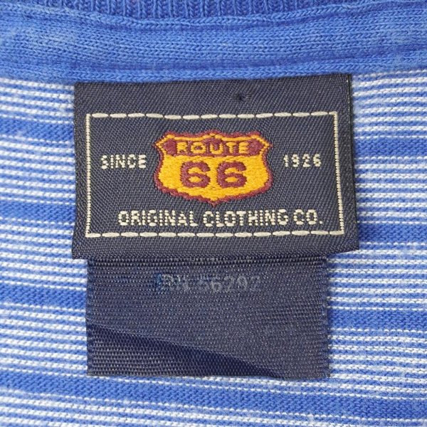 画像2: 90's ROUTE 66 マルチボーダーTシャツ (2)
