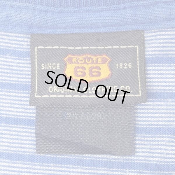 画像2: 90's ROUTE 66 マルチボーダーTシャツ (2)