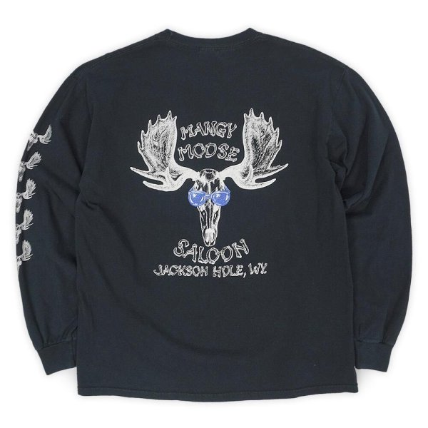 画像2: 00's MANGY MOOSE L/S 両面プリントTシャツ (2)