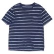 画像1: 00's Polo Ralph Lauren マルチボーダー ポケットTシャツ “Indigo Dye” (1)