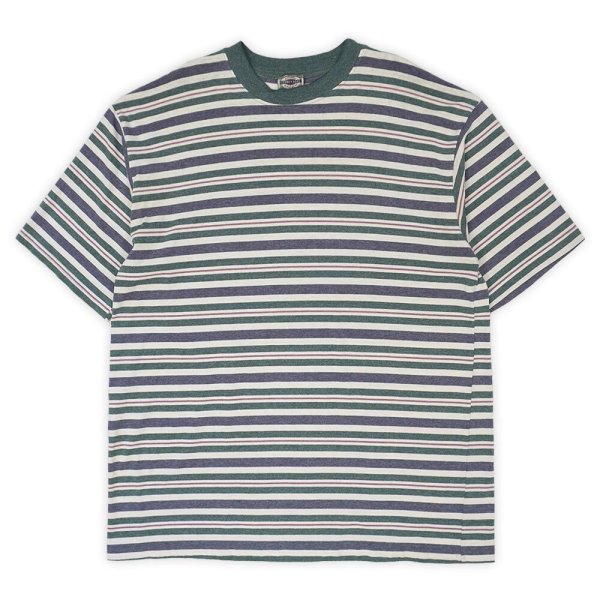 画像1: 90's COUNTY SEAT マルチボーダーTシャツ "MADE IN USA" (1)