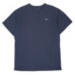 画像1: 00's NIKE スウォッシュロゴ刺繍 Tシャツ "FADE NAVY" (1)