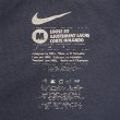 画像2: 00's NIKE スウォッシュロゴ刺繍 Tシャツ "FADE NAVY" (2)